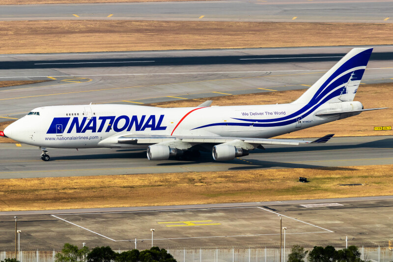 Photo of N756CA - National Airlines Boeing 747-400F at HKG on AeroXplorer Aviation Database