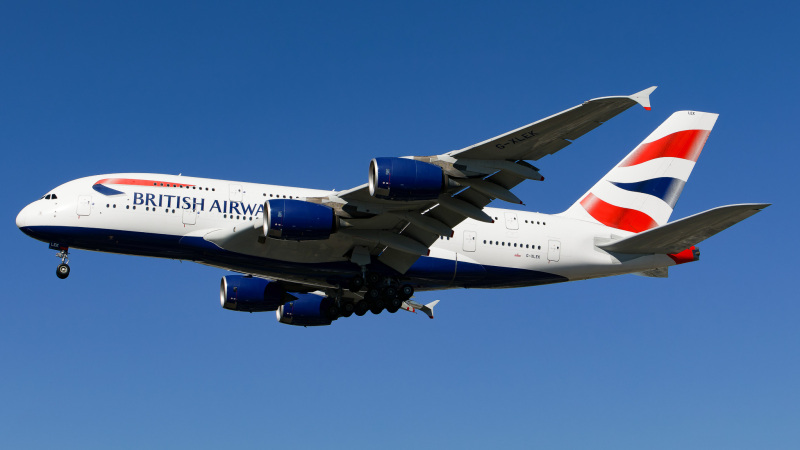 Photo of G-XLEK - British Airways Airbus A380-800 at MIA on AeroXplorer Aviation Database