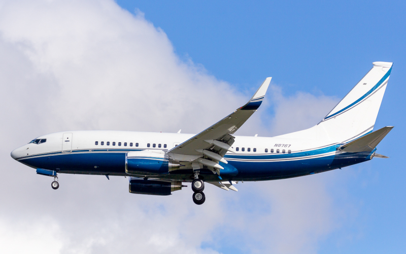 Photo of n8767 - PRIVATE Boeing 737-700BBJ at TPA on AeroXplorer Aviation Database