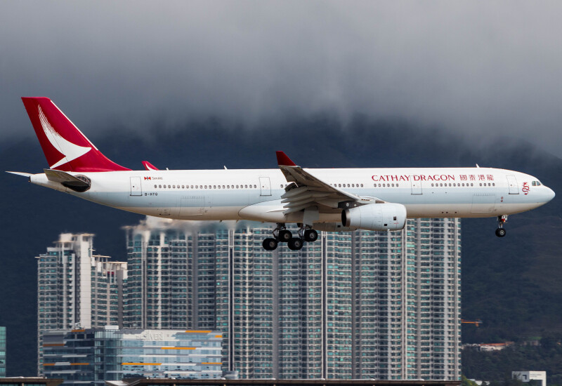 Photo of B-HYQ - Cathay Dragon Airbus A330-300 at HKG on AeroXplorer Aviation Database