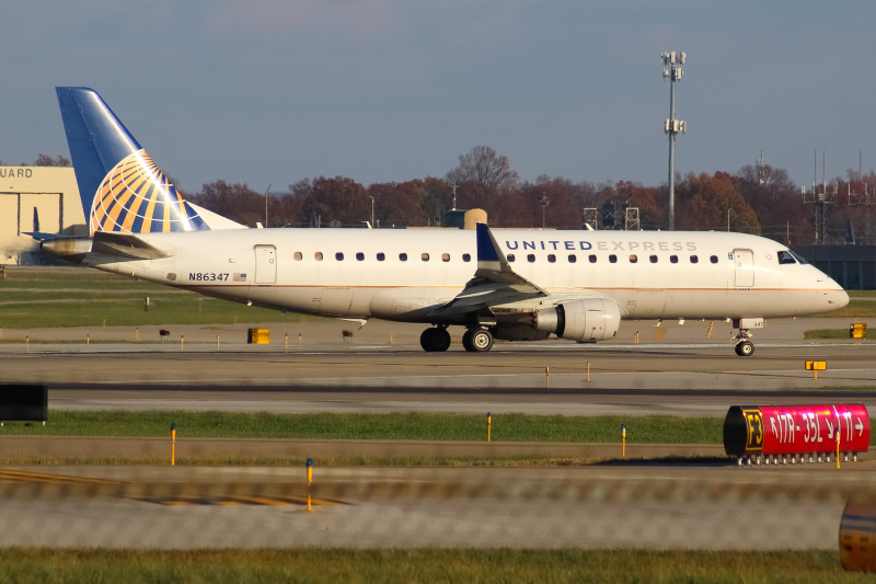 Photo of N86347 - United Express Embraer E175 at SDF on AeroXplorer Aviation Database