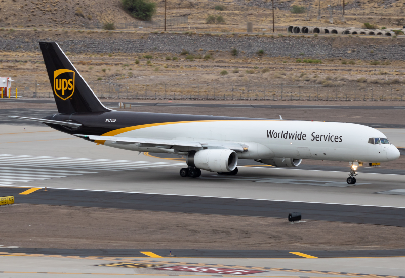 Photo of N471UP - United Parcel Service Boeing 757-200F at PHX on AeroXplorer Aviation Database