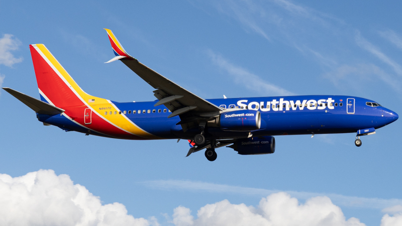 Photo of N8617E - Southwest Airlines Boeing 737-800 at TPA on AeroXplorer Aviation Database