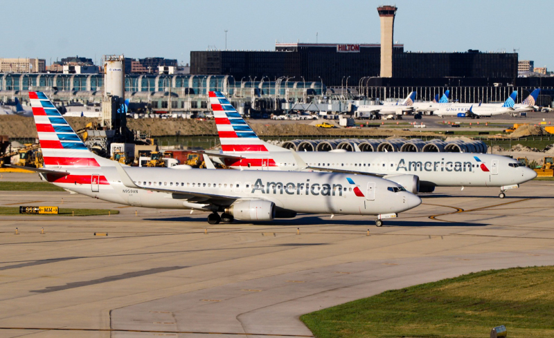 Photo of N959AN - American Airlines Boeing 737-800 at ORD on AeroXplorer Aviation Database