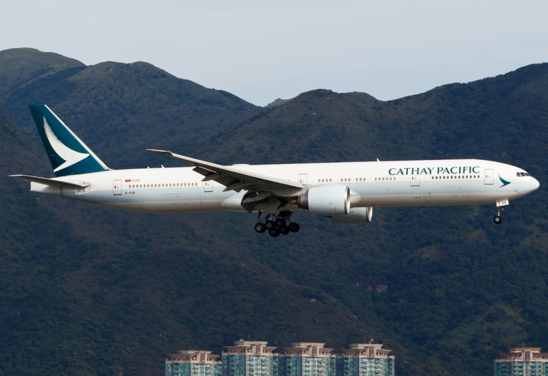 Photo of B-KQR - Cathay Pacific Boeing 777-300ER at HKG on AeroXplorer Aviation Database