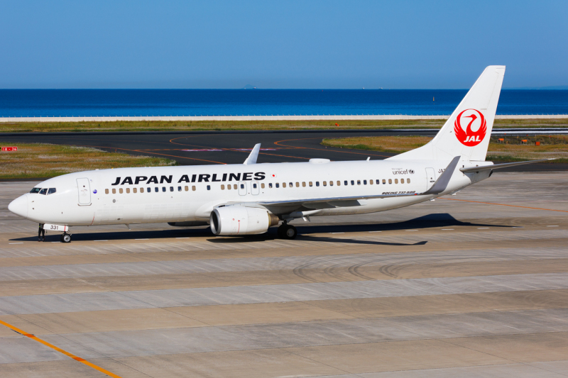 Photo of JA331J - Japan Airlines Boeing 737-800 at KKJ on AeroXplorer Aviation Database