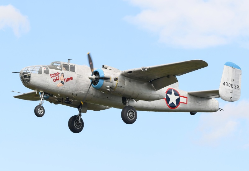 Photo of N3155G - PRIVATE  North American B-25 Mitchell at MJX on AeroXplorer Aviation Database