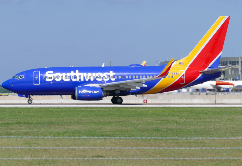 Photo of N788SA - Southwest Airlines Boeing 737-700 at AUS on AeroXplorer Aviation Database