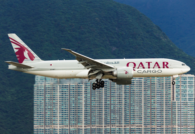 Photo of A7-BFT - Qatar Air Cargo Boeing 777-F at HKG on AeroXplorer Aviation Database