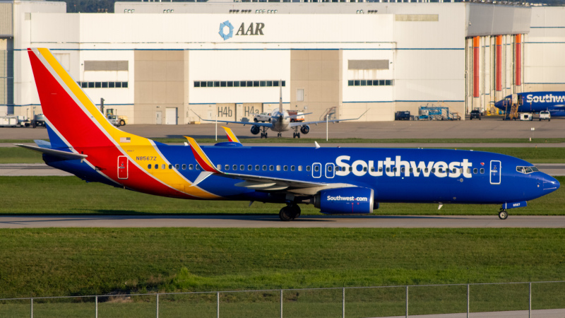Photo of N8567Z - Southwest Airlines Boeing 737-800 at IND on AeroXplorer Aviation Database