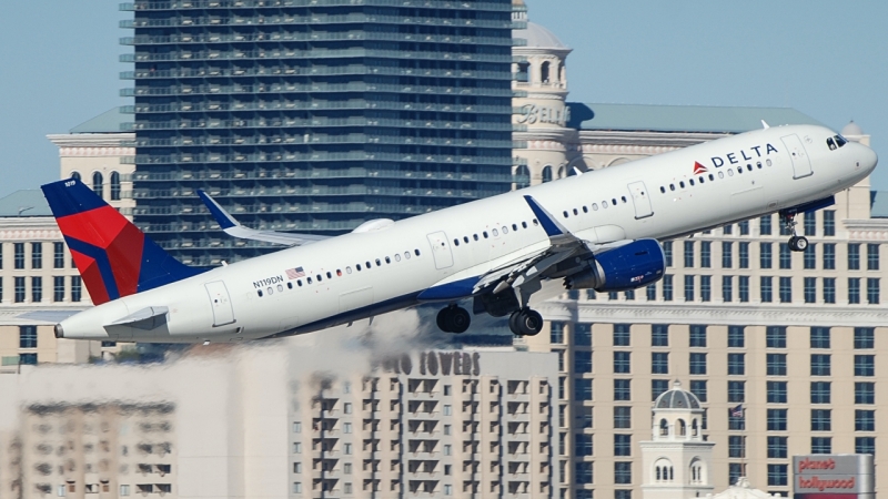 Photo of N119DN - Delta Airlines Airbus A321-200 at LAS on AeroXplorer Aviation Database