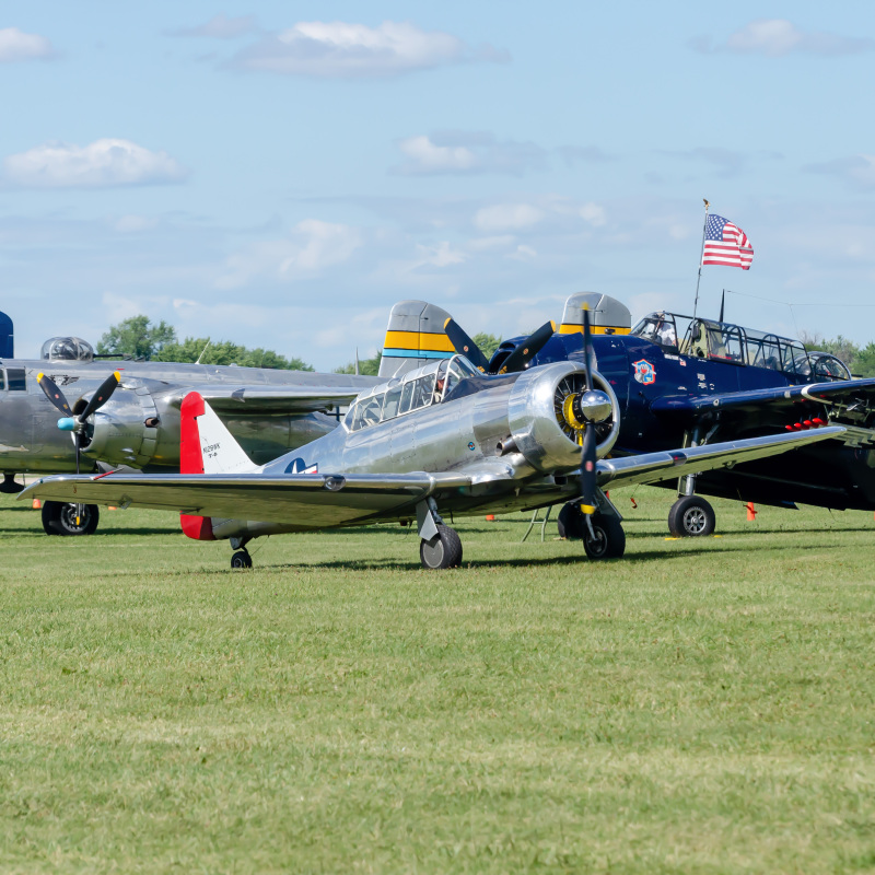 Photo of N128WK - PRIVATE North American T-6 Texan at OSH on AeroXplorer Aviation Database