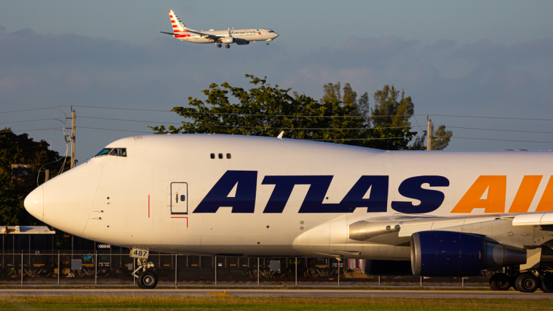 Photo of N487MC - Atlas Air Boeing 747-400F at MIA on AeroXplorer Aviation Database