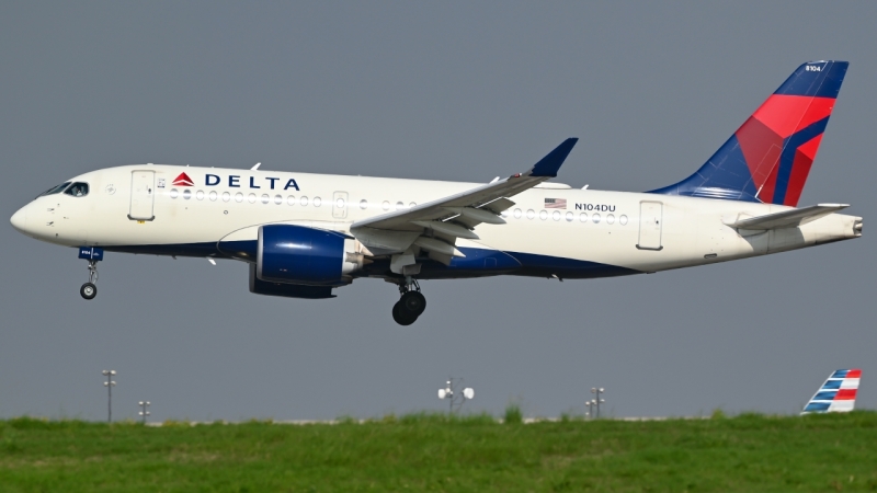 Photo of N104DU - Delta Airlines Airbus A220-100 at DFW on AeroXplorer Aviation Database