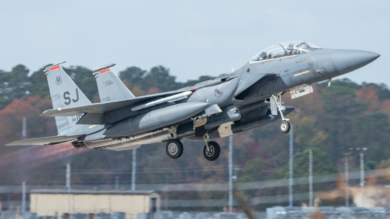 Photo of 88-1674 - USAF - United States Air Force McDonnell Douglas F-15 Eagle at GSB on AeroXplorer Aviation Database