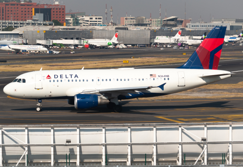 Photo of N364NB - Delta Airlines Airbus A319 at MEX on AeroXplorer Aviation Database