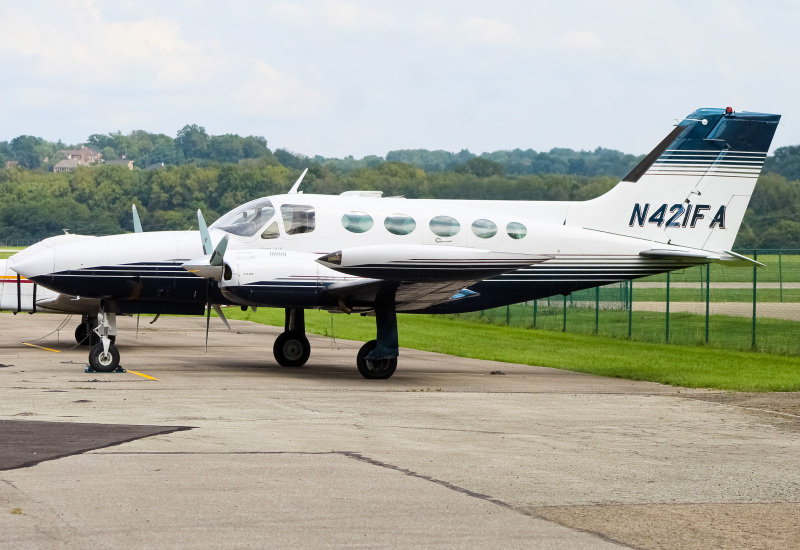 Photo of N421FA - PRIVATE Cessna 421 at LUK on AeroXplorer Aviation Database