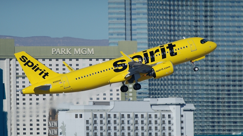 Photo of N986NK - Spirit Airlines Airbus A320NEO at KLAS on AeroXplorer Aviation Database