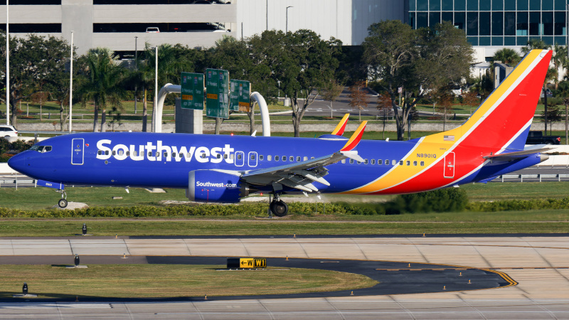Photo of N8901Q - Southwest Airlines Boeing 737 MAX 8 at TPA on AeroXplorer Aviation Database