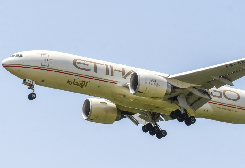 Photo of A6-DDC - Etihad Cargo Boeing 777F at TLV on AeroXplorer Aviation Database