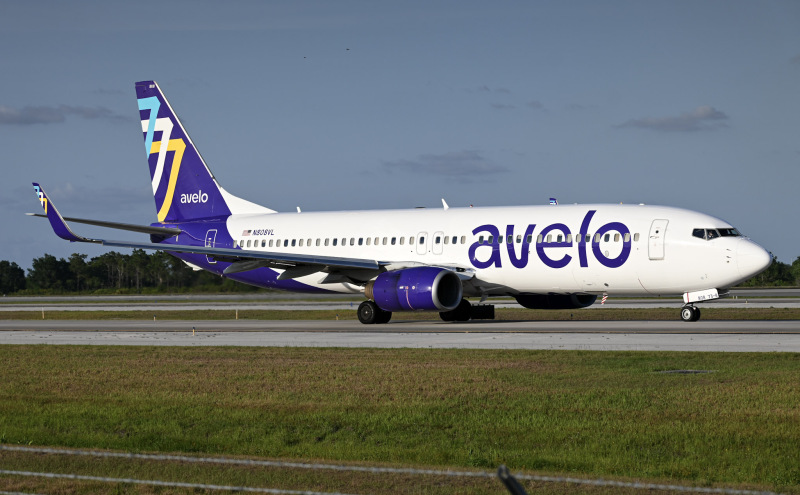 Photo of N808VL - Avelo Airlines Boeing 737-800 at MCO on AeroXplorer Aviation Database