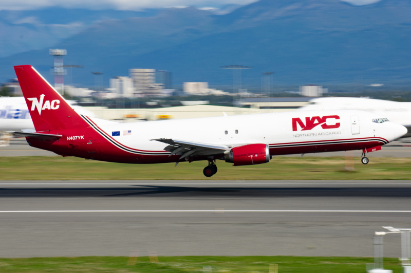 Photo of N407YK - Northern Air Cargo Boeing 737-400F at ANC on AeroXplorer Aviation Database