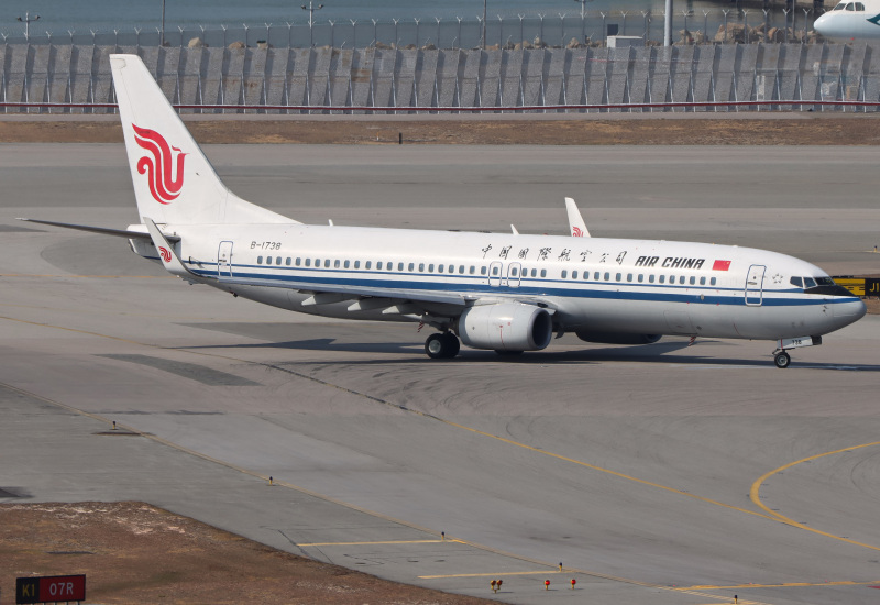 Photo of B-1738 - Air China Boeing 737-800 at HKG on AeroXplorer Aviation Database