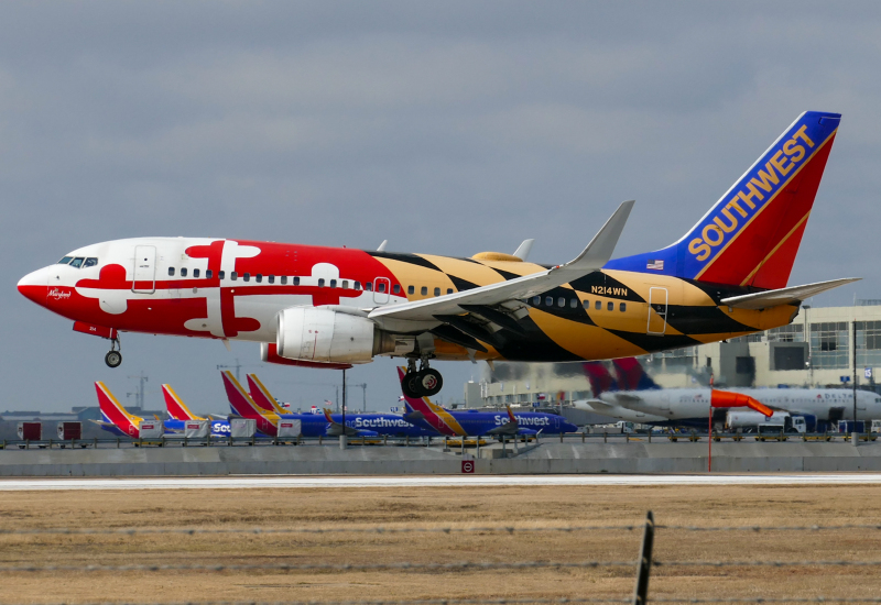 Photo of N214WN - Southwest Airlines Boeing 737-700 at AUS on AeroXplorer Aviation Database