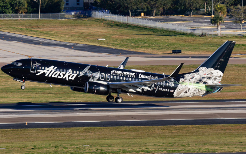 Photo of N538AS - Alaska Airlines Boeing 737-800 at TPA on AeroXplorer Aviation Database