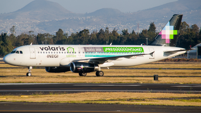 Photo of N505VL - Volaris Airbus A320 at MEX on AeroXplorer Aviation Database