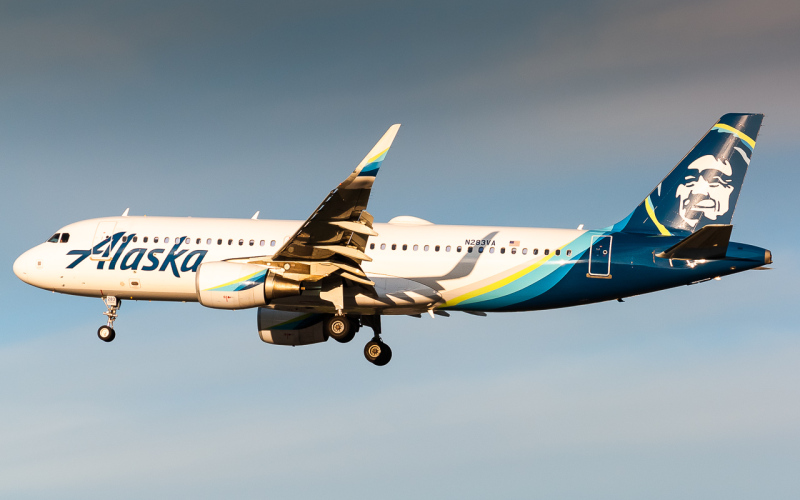 Photo of N283VA - Alaska Airlines Airbus A320 at SJC on AeroXplorer Aviation Database