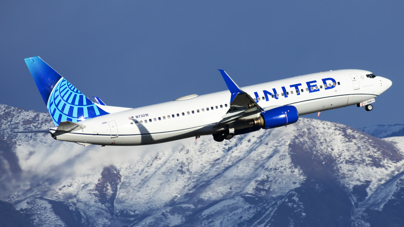 Photo of N73291 - United Airlines Boeing 737-800 at SLC on AeroXplorer Aviation Database