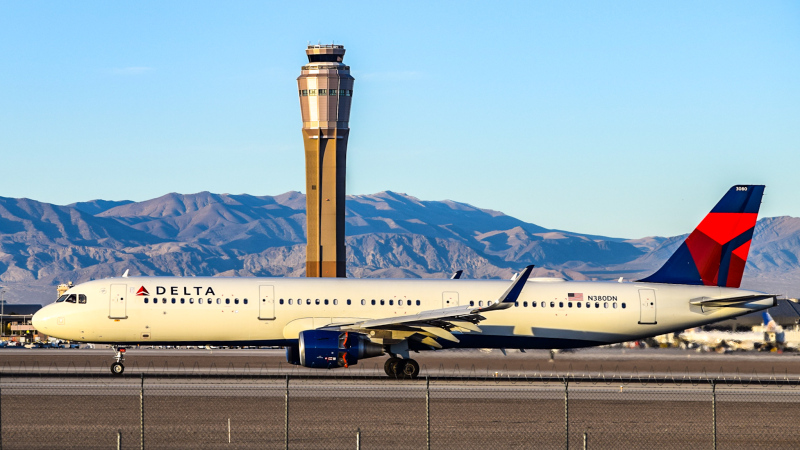 Photo of N380DN - Delta Airlines Airbus A321-200 at LAS on AeroXplorer Aviation Database