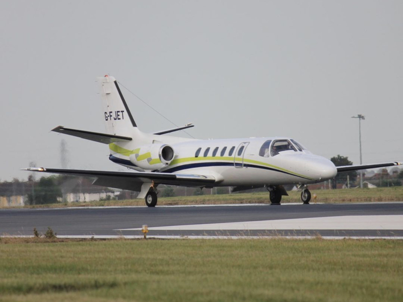 Photo of G-FJET - PRIVATE Cessna Citation 550 at SEN on AeroXplorer Aviation Database