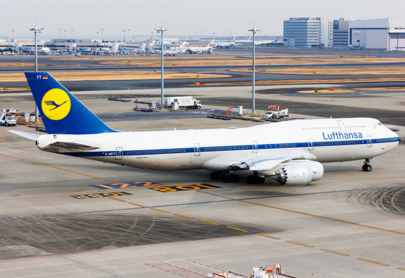 Photo of D-ABYT - Lufthansa Boeing 747-8i at HND on AeroXplorer Aviation Database
