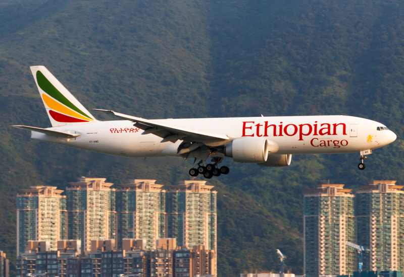 Photo of ET-AWE - Ethiopian Airlines Boeing 777-F at HKG on AeroXplorer Aviation Database