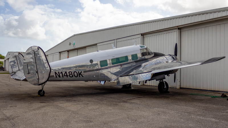 Photo of N1480K - PRIVATE Beechcraft G18S at FXE on AeroXplorer Aviation Database