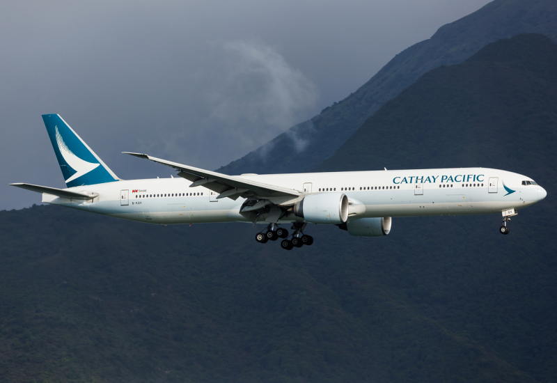 Photo of B-KQV - Cathay Pacific Boeing 777-300ER at HKG on AeroXplorer Aviation Database