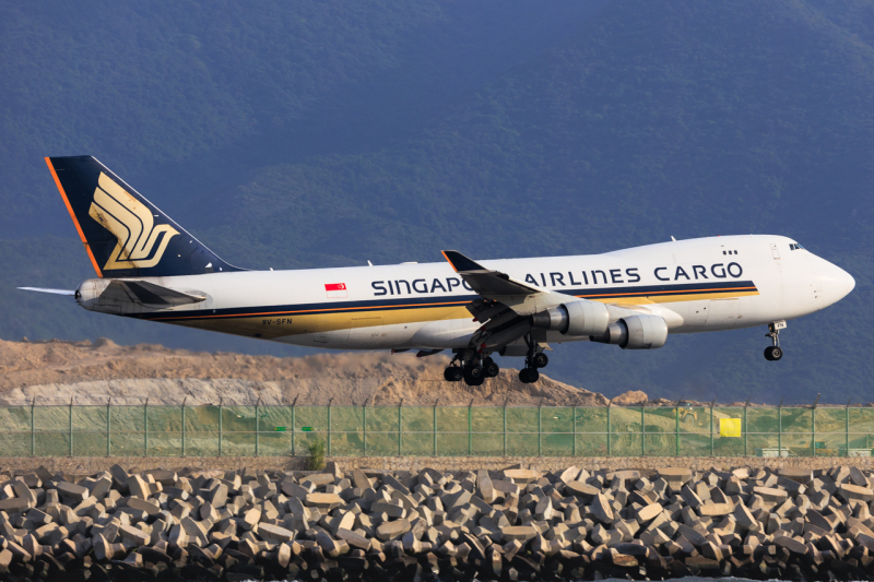 Photo of 9V-SFN - Singapore Airlines Cargo Boeing 747-400F at HKG on AeroXplorer Aviation Database