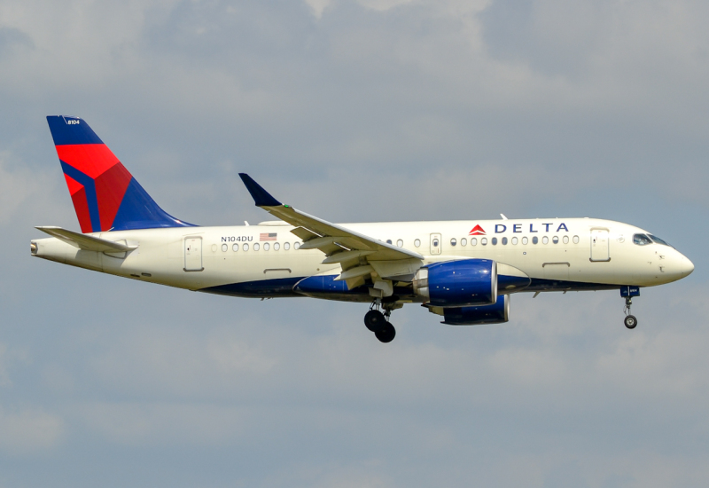 Photo of N104DU - Delta Airlines Airbus A220-100 at DFW on AeroXplorer Aviation Database