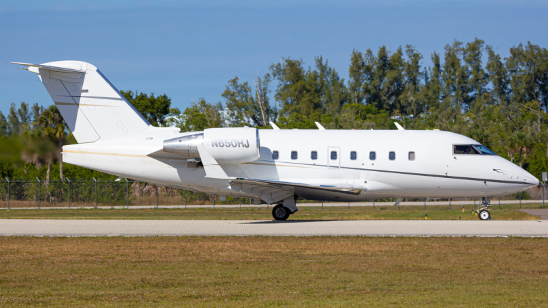 Photo of N650HJ - PRIVATE Bombardier Challenger 604 at APF on AeroXplorer Aviation Database