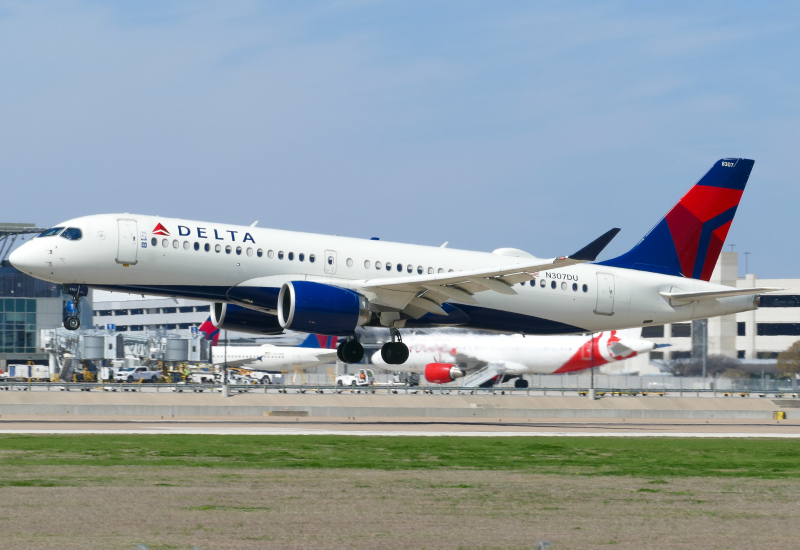Photo of N307DU - Delta Airlines Airbus A220-300 at AUS on AeroXplorer Aviation Database