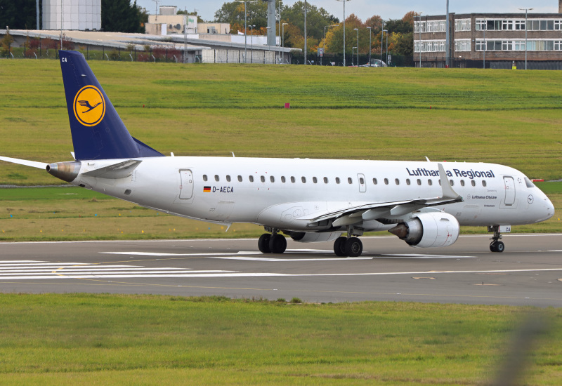 Photo of D-AECA - Lufthansa CityLine ERJ-190LR at BHX on AeroXplorer Aviation Database