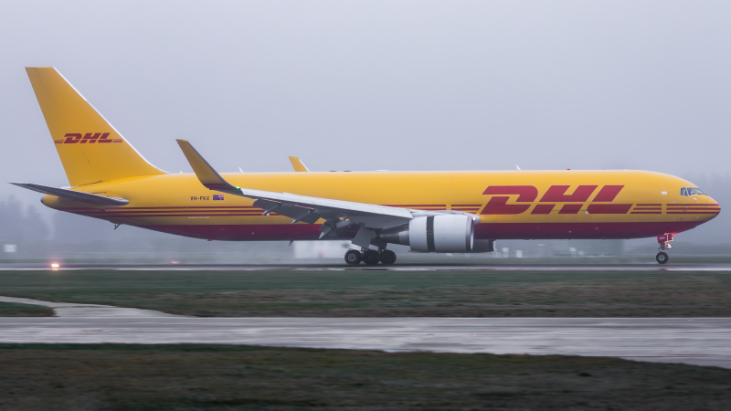 Photo of VH-FKX - DHL Air Boeing 767-300F at CHC on AeroXplorer Aviation Database