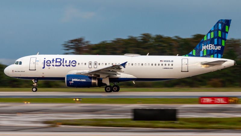 Photo of N589JB - JetBlue Airways Airbus A320 at MCO on AeroXplorer Aviation Database