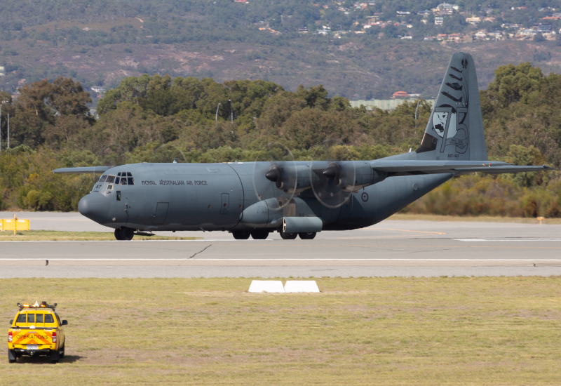 Photo of A97-447 - Royal Australian Air Force Lockheed C-130J Hercules at PER on AeroXplorer Aviation Database