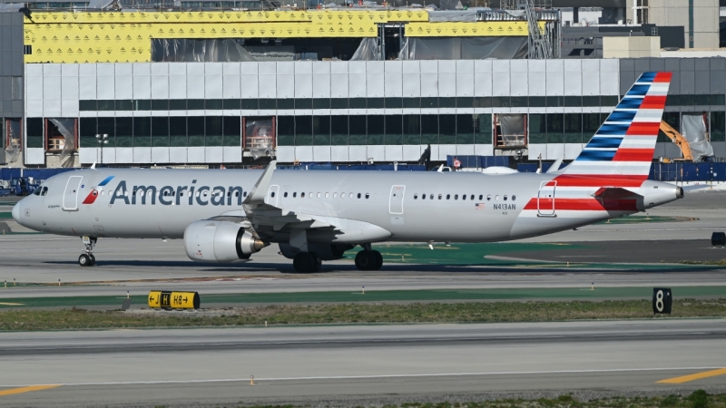 Photo of N413AN - American Airlines Airbus A321NEO at LAX on AeroXplorer Aviation Database