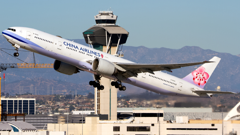 Photo of B-18002 - China Airlines Boeing 777-300ER at LAX on AeroXplorer Aviation Database