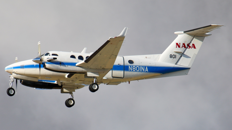 Photo of N801NA - NASA Beechcraft King Air 200 at PMD on AeroXplorer Aviation Database