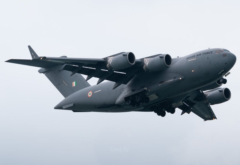 Photo of CB-8004 - Indian Air Force Boeing C-17 Globemaster III at SIN on AeroXplorer Aviation Database
